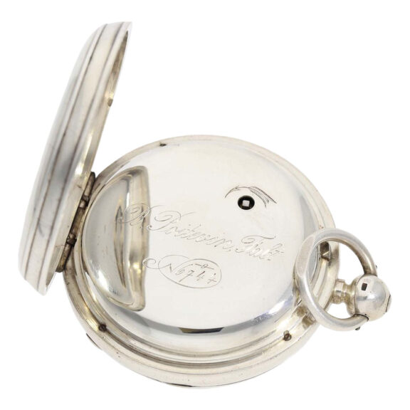 French silver chronometer constructed in England Circa 1879 French silver chronometer constructed in England Circa 1879