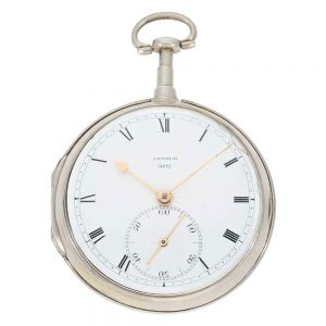 Important English silver Arnold pocket chronometer Circa 1818