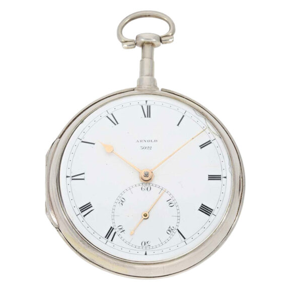 Important English silver Arnold pocket chronometer Circa 1818