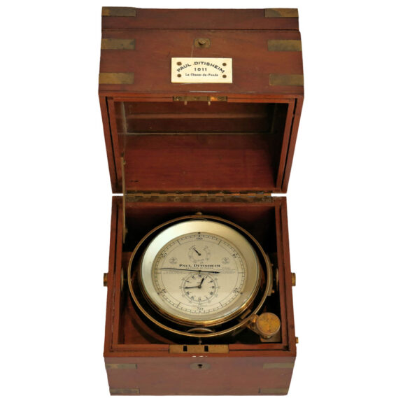 Important Swiss brass Marine deck chronometer Circa 1920 Important Swiss brass Marine deck chronometer Circa 1920