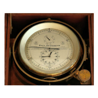 Important Swiss brass Marine deck chronometer Circa 1920