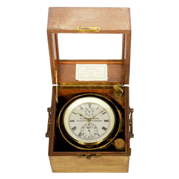 German Marine deck watch in mahogany box Circa 1940 German Marine deck watch in mahogany box Circa 1940