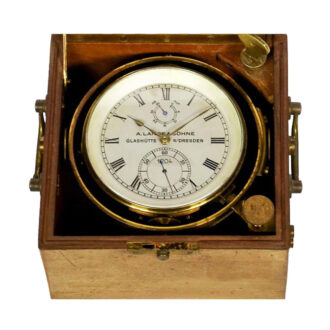 German Marine deck watch in mahogany box Circa 1940 German Marine deck watch in mahogany box Circa 1940