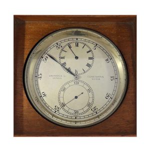 Swiss nickel deck chronometer with regulator dial Circa 1930