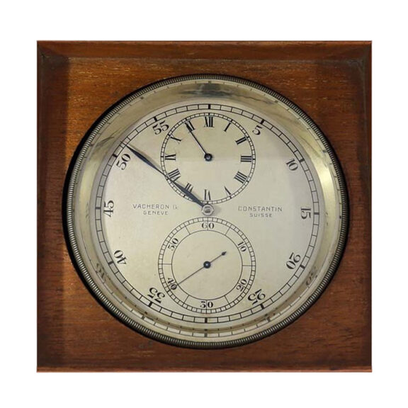 Swiss nickel deck chronometer with regulator dial Circa 1930