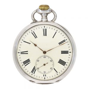 Swiss silver ankerchronometer for the French Navy Circa 1915