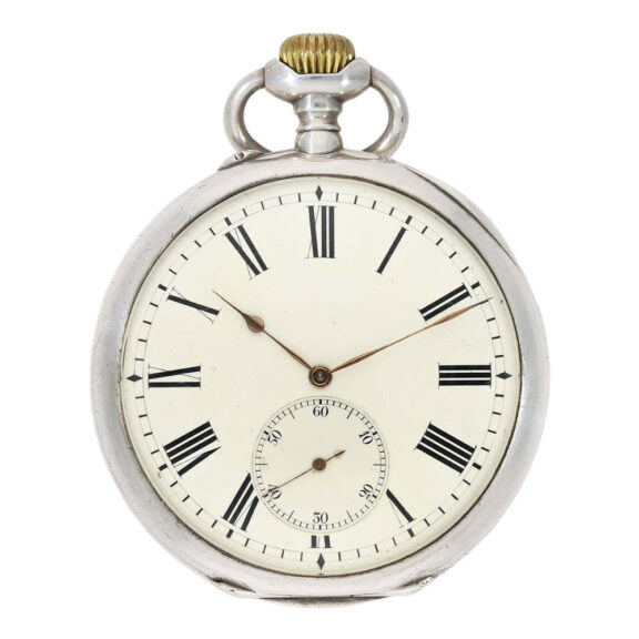 Swiss silver ankerchronometer for the French Navy Circa 1915 Swiss silver ankerchronometer for the French Navy Circa 1915