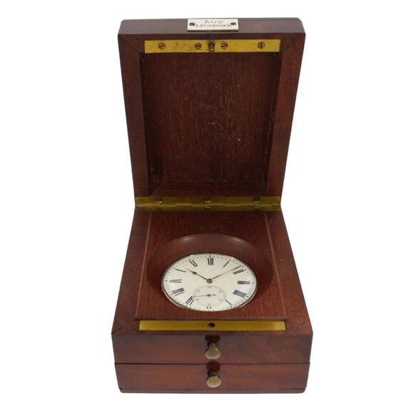 Swiss silver ankerchronometer for the French Navy Circa 1915 Swiss silver ankerchronometer for the French Navy Circa 1915