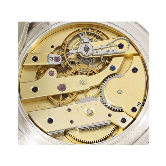 Swiss silver ankerchronometer for the French Navy Circa 1915 Swiss silver ankerchronometer for the French Navy Circa 1915