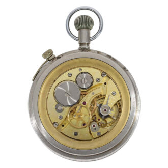 Rare English metal pilot's lever deck watch Circa 1940