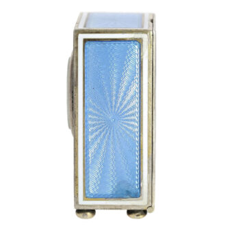 Swiss Art Nouveau Pendulette de voyage miniature Circa 1910