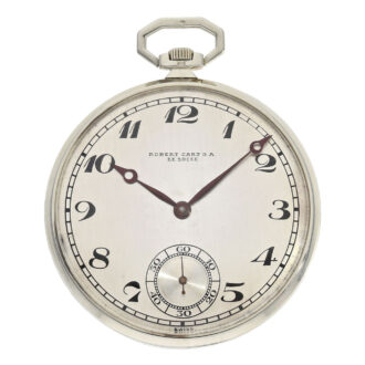 Swiss platinum open faced Art Deco dress watch Circa 1920