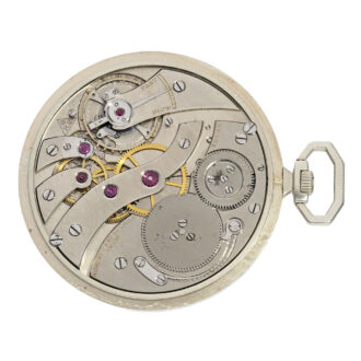 Swiss platinum open faced Art Deco dress watch Circa 1920