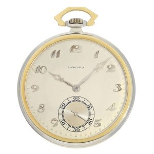 Swiss bicolour gold Art Deco lever dress watch Circa 1925