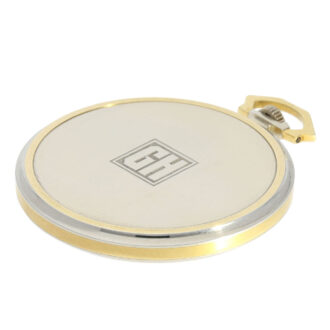 Swiss bicolour gold Art Deco lever dress watch Circa 1925