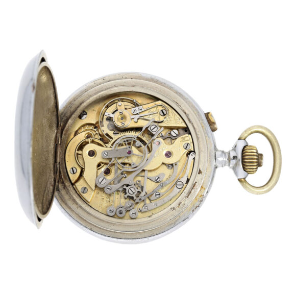 Rare Swiss split-seconds chronograph with counter Circa 1915 Rare Swiss split-seconds chronograph with counter Circa 1915