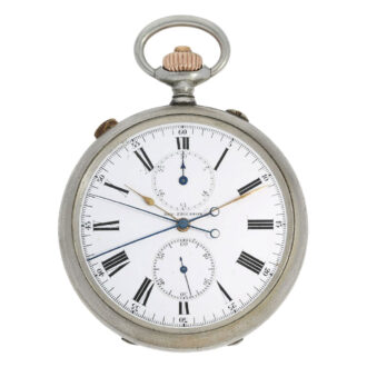 Swiss split-seconds chronograph lever deck watch Circa 1910