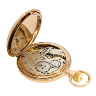 Rare Swiss gilt open-faced lever pocket watch Circa 1874