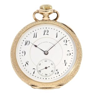 Swiss gold Art Nouveau precision pocket watch Circa 1904