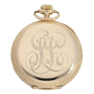 Swiss gold Art Nouveau precision pocket watch Circa 1904