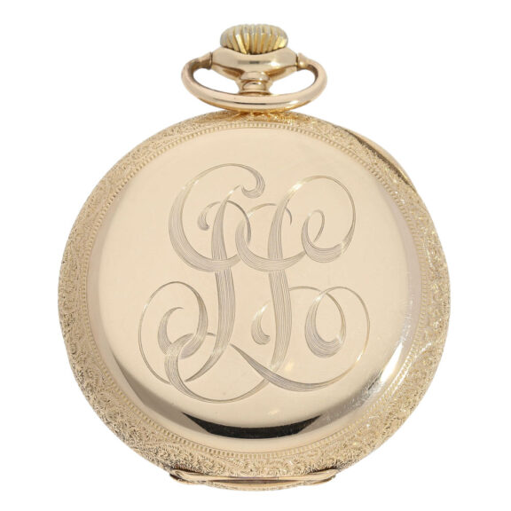Swiss gold Art Nouveau precision pocket watch Circa 1904 Swiss gold Art Nouveau precision pocket watch Circa 1904