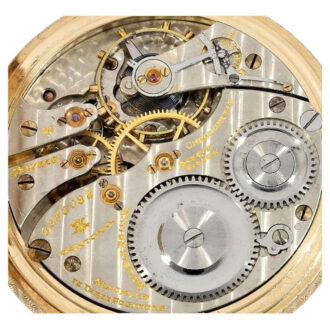 American 14K gold hunting cased precision watch Circa 1917