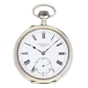 Very rare German silver open faced lever watch Circa 1900