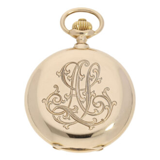 Swiss rose gold hunting cased precision watch Circa 1900