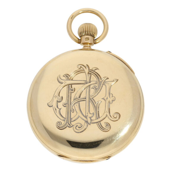 Heavy English gold open faced precision watch Circa 1901 Heavy English gold open faced precision watch Circa 1901