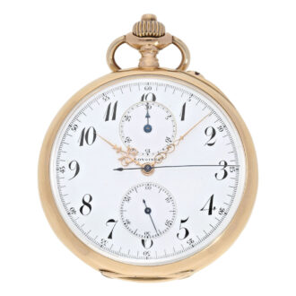 Swiss rose gold open faced chronograph Compteur Circa 1915