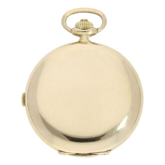 High-quality Swiss gold hunting cased lever chronograph Circa 1932
