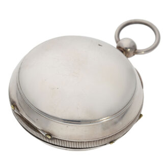 Interesting English silver pair-cased pocket chronometer Circa 1820