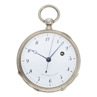Swiss silver jumping center seconds duplex watch Circa 1800 Swiss silver jumping center seconds duplex watch Circa 1800