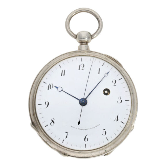 Swiss silver jumping center seconds duplex watch Circa 1800 Swiss silver jumping center seconds duplex watch Circa 1800