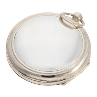 French silver verge with date and visible balance Circa 1790