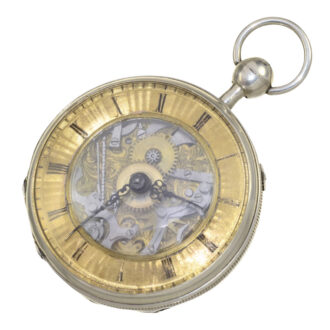 French skeletonized quarter repeating verge Circa 1800