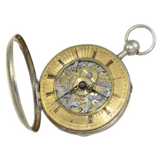 French skeletonized quarter repeating verge Circa 1800