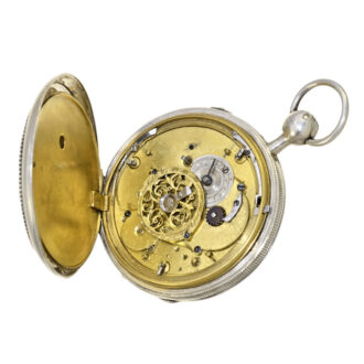 French skeletonized quarter repeating verge Circa 1800