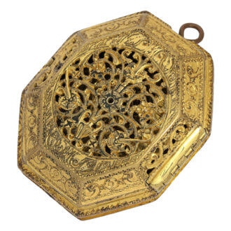 English verge pendant watch with chatelaine Circa 1601-1699