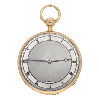 French rose gold quarter repeating cylinder watch Circa 1820
