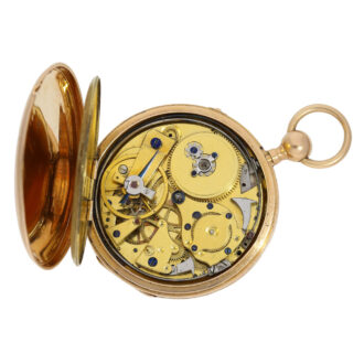French rose gold quarter repeating cylinder watch Circa 1820