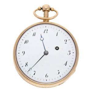 French rose gold quarter repeating verge watch Circa 1780