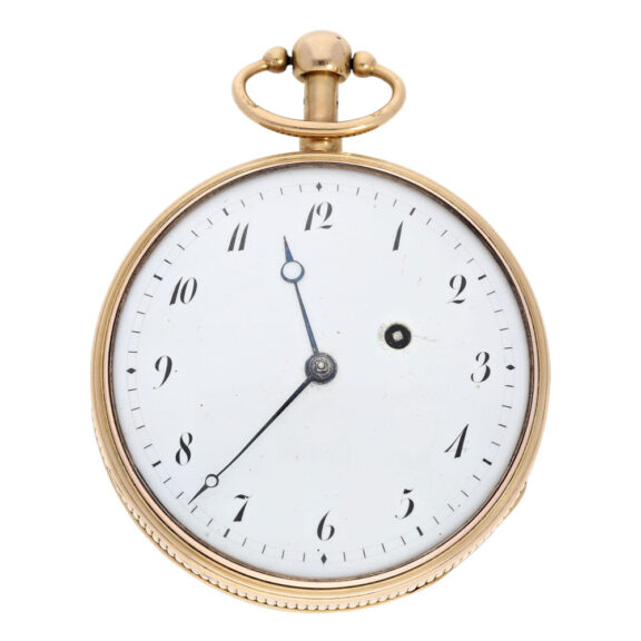 French rose gold quarter repeating verge watch Circa 1780