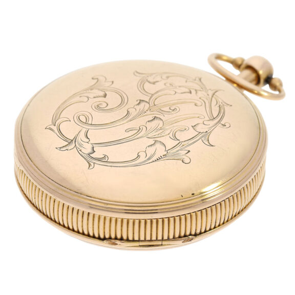 French rose gold quarter repeating verge watch Circa 1780 French rose gold quarter repeating verge watch Circa 1780