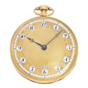 French gold quarter repeating verge watch Circa 1800