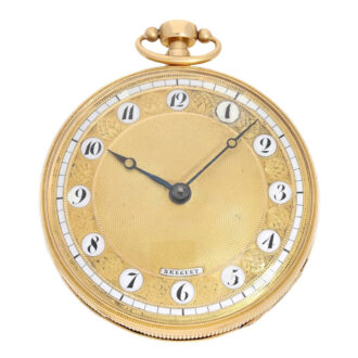 French gold quarter repeating verge watch Circa 1800 French gold quarter repeating verge watch Circa 1800