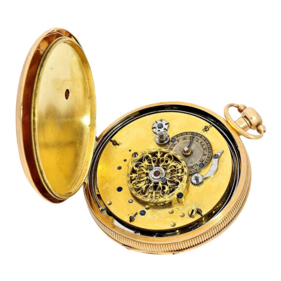 French gold quarter repeating verge watch Circa 1800 French gold quarter repeating verge watch Circa 1800