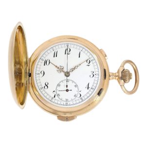 Swiss rose gold quarter repeating chronograph Circa 1900