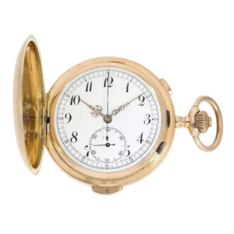 Swiss rose gold quarter repeating chronograph Circa 1900