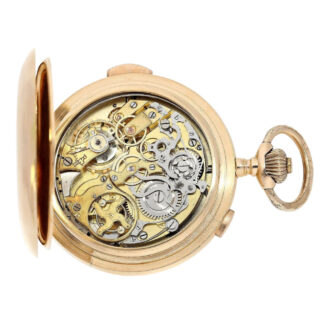 Swiss rose gold quarter repeating chronograph Circa 1900